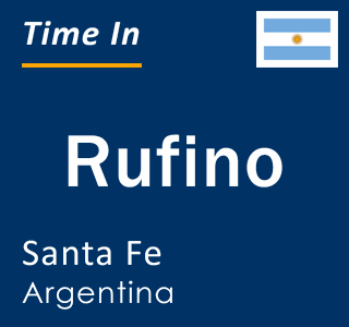 Current local time in Rufino, Santa Fe, Argentina