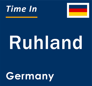 Current local time in Ruhland, Germany