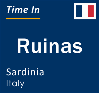 Current local time in Ruinas, Sardinia, Italy