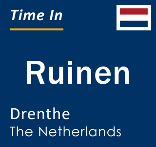 Current local time in Ruinen, Drenthe, The Netherlands