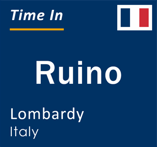 Current local time in Ruino, Lombardy, Italy