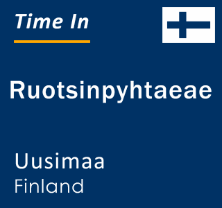 Current local time in Ruotsinpyhtaeae, Uusimaa, Finland