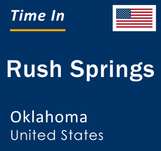 Current local time in Rush Springs, Oklahoma, United States