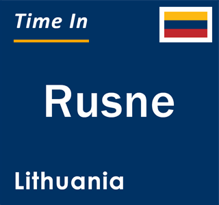 Current local time in Rusne, Lithuania