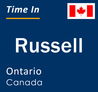 Current local time in Russell, Ontario, Canada