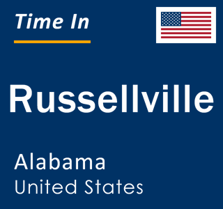 Current local time in Russellville, Alabama, United States