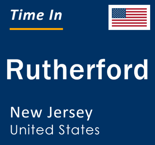 Current local time in Rutherford, New Jersey, United States