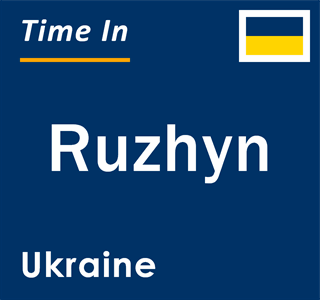 Current local time in Ruzhyn, Ukraine