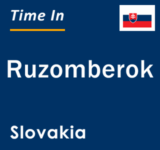 Current local time in Ruzomberok, Slovakia