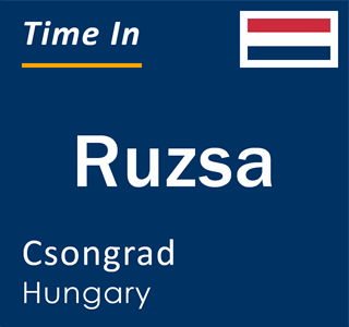 Current local time in Ruzsa, Csongrad, Hungary