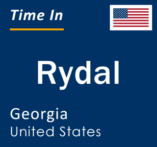 Current local time in Rydal, Georgia, United States