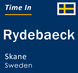 Current local time in Rydebaeck, Skane, Sweden
