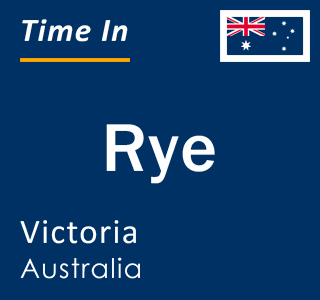 Current local time in Rye, Victoria, Australia