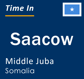 Current time in Saacow, Middle Juba, Somalia
