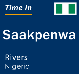 Current local time in Saakpenwa, Rivers, Nigeria
