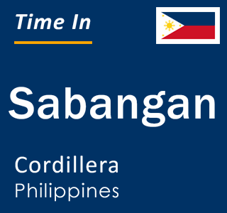 Current local time in Sabangan, Cordillera, Philippines