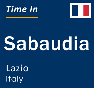 Current local time in Sabaudia, Lazio, Italy