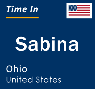 Current local time in Sabina, Ohio, United States