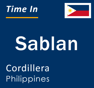 Current local time in Sablan, Cordillera, Philippines