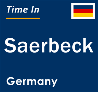 Current local time in Saerbeck, Germany