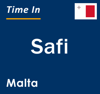 Current local time in Safi, Malta