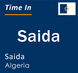 Current local time in Saida, Saida, Algeria