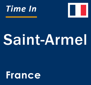 Current local time in Saint-Armel, France