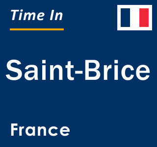 Current local time in Saint-Brice, France