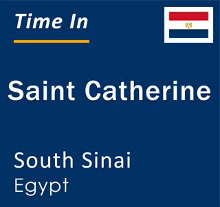 Current time in Saint Catherine, South Sinai, Egypt