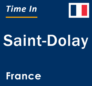 Current local time in Saint-Dolay, France