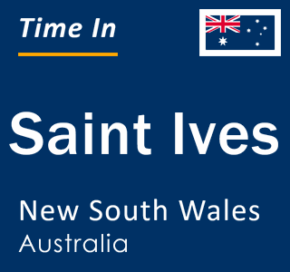 Current local time in Saint Ives, New South Wales, Australia