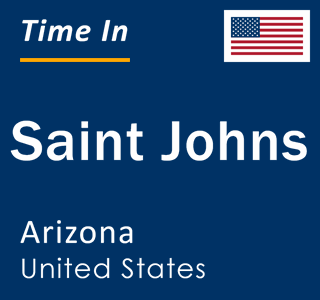 Current local time in Saint Johns, Arizona, United States