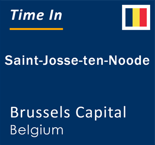 Current local time in Saint-Josse-ten-Noode, Brussels Capital, Belgium