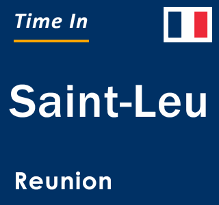 Current time in Saint-Leu, Reunion