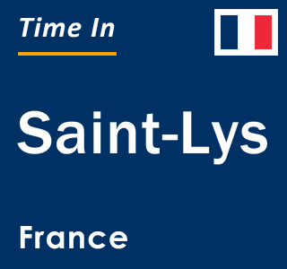 Current local time in Saint-Lys, France