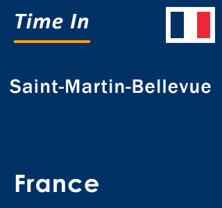 Current local time in Saint-Martin-Bellevue, France