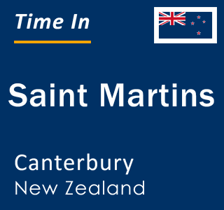 Current local time in Saint Martins, Canterbury, New Zealand