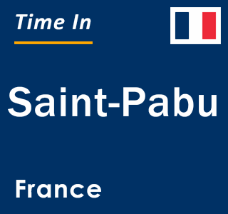 Current local time in Saint-Pabu, France