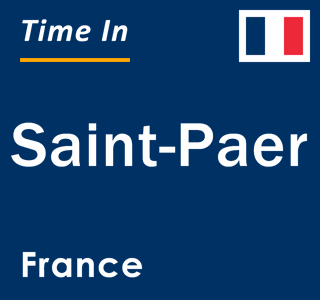 Current local time in Saint-Paer, France