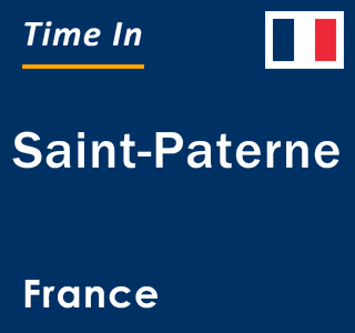 Current local time in Saint-Paterne, France