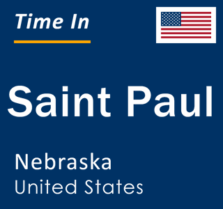 Current local time in Saint Paul, Nebraska, United States