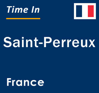 Current local time in Saint-Perreux, France