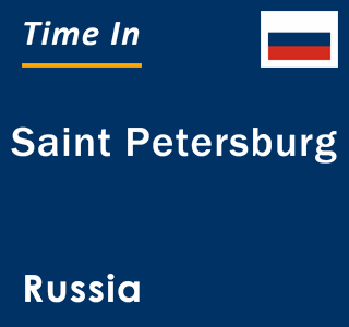 Current local time in Saint Petersburg, Russia