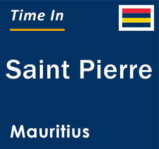 Current time in Saint Pierre, Mauritius