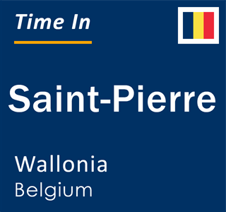 Current local time in Saint-Pierre, Wallonia, Belgium