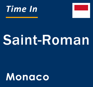 Current time in Saint-Roman, Monaco