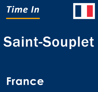 Current local time in Saint-Souplet, France