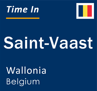 Current local time in Saint-Vaast, Wallonia, Belgium