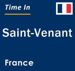 Current local time in Saint-Venant, France