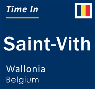 Current local time in Saint-Vith, Wallonia, Belgium